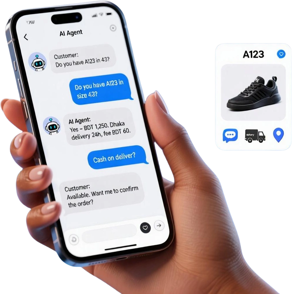 AI Agent illustration for ecommerce support